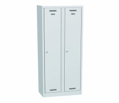Plechová šatní skříň dvoudílná BAS_42_A