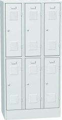Plechová šatní skříň trojdílná SHS_33_A