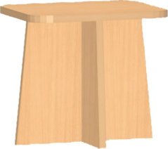 Dětská dřevěná stolička 35x33x35 cm 0L050