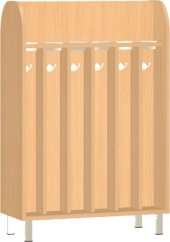 Koupelnová oboustranná skříňka pro čtrnáct dětí s kelímky 0L362