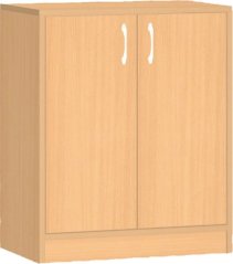 Dětská dřevěná skříňka s dvířky 0L011