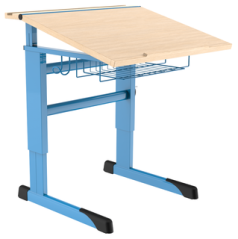 ERGONOM lavice se sklopnou deskou jednomístná