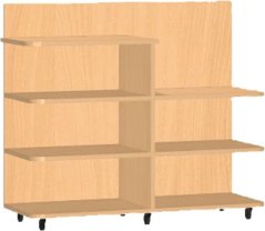 Úložný dřevěný stolek stůl vozík pojízdný na pitný režim