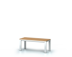 Šatní lavice s lamino deskou S1L 200 A modul 200 cm