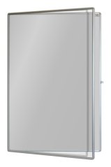 Vitrína LB nástěnka bílá emailová magnetická uzamykatelná 75x100cm