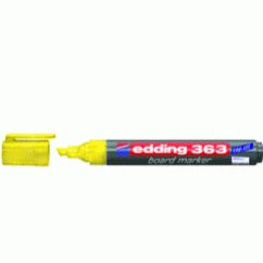 Plnitelný fix popisovač Edding 363 na bílé tabule žlutý