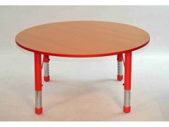 Dětská stůl kulatý 100 cm výškově stavitelný s retifikací