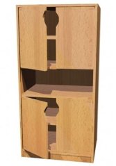 Dětská skříňka s dvířky a policí 0L033