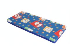 Dětská matrace s motivem 130x60x8 cm N1013 Č, N1014 M