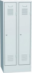 Plechová šatní skříň dvoudílná SAS_32D_A