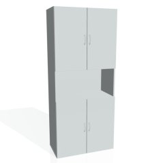 HOBIS Drive Skříň policová s dvířky D 5 80 05 - 80x185x42 cm