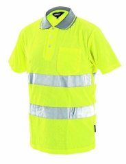 Výstražná polokošile s reflexními pruhy velikost XL - žlutá